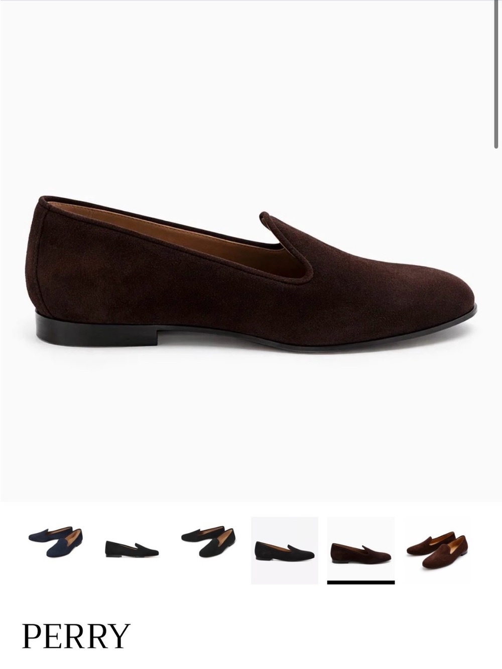 Blue Velvet Black Suede Slip-On Flats